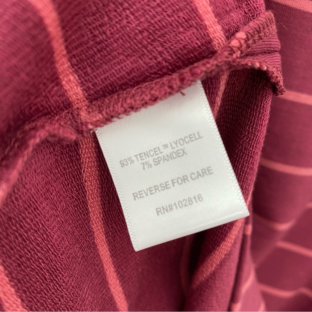 NWT Garnet Hill Mock Neck Tunic Sleeveless Striped Tencel XS - Picture 9 of 11